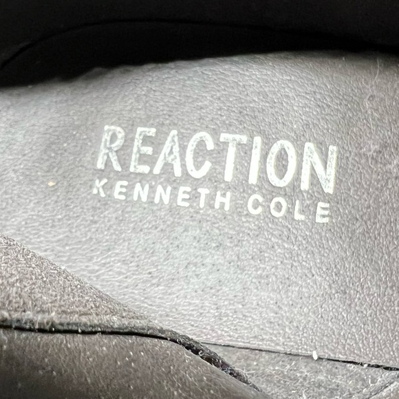 Women’s Reaction Kenneth Cole Gray “Rowdy” Heeled Booties with Fringe Size 7.5 - Picture 6 of 7